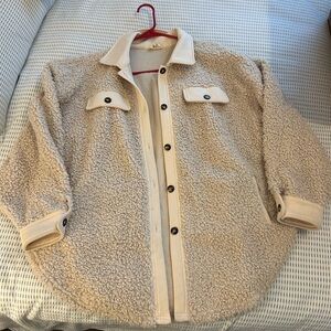 BiBi Cream Teddy Jacket